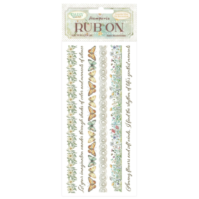 Daisy Art - Stripes, Rub-On - Stamperia